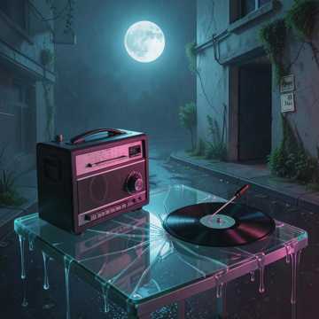 旧唱片机嘶吼