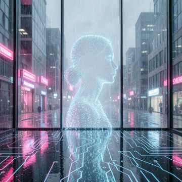 夜雨浸窗花
