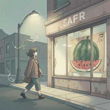 便利店西瓜微甜