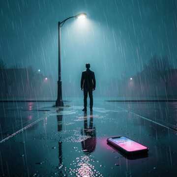 影子躺在雨声里