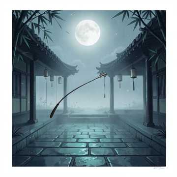 Moon Over Empty Courtyard-版本2