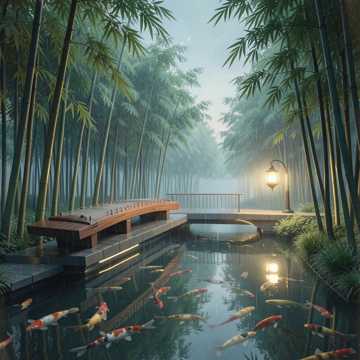 一曲画檐碎雨声