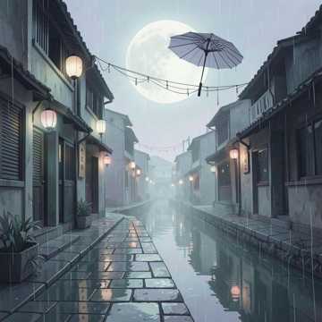 烟雨凭阑