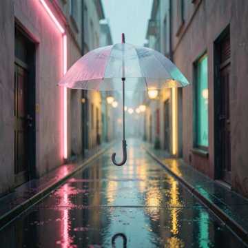 霓虹雨巷