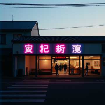 霓虹磨碎的安稳