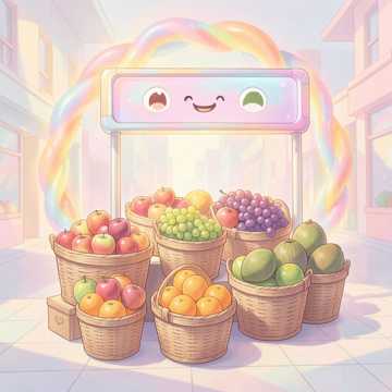 水果摊的调色盘