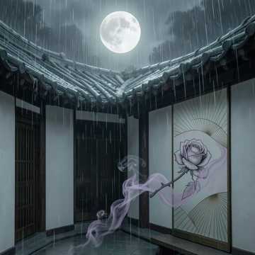 青瓷月下