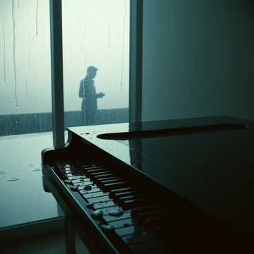 钢琴上的旧雨滴
