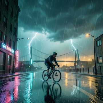 桥骑穿雨-版本2