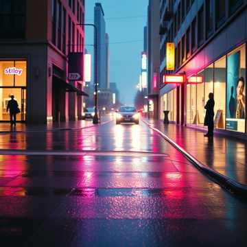 雨后转弯灯
