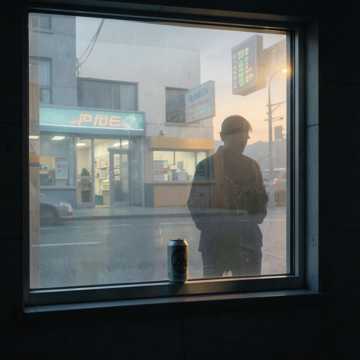 便利店窗前