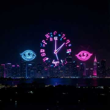 霓虹豹纹与黑眼圈