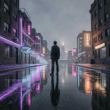霓虹皱纹