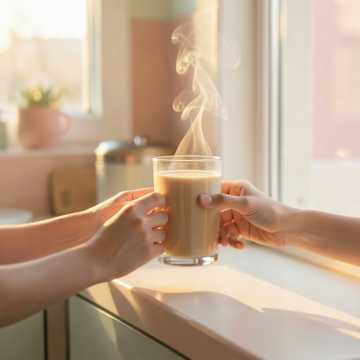 偷看你喝奶茶的刹那