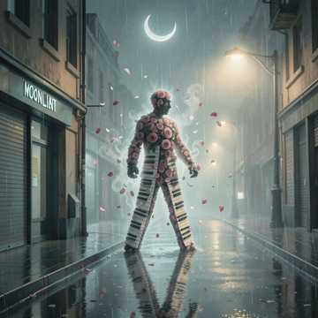 街角晚风与碎梦