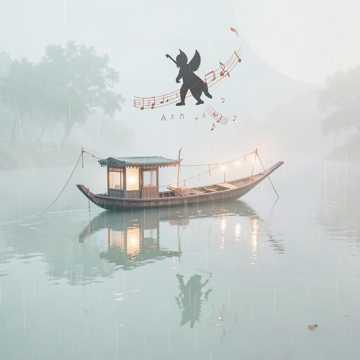 烟雨落江南