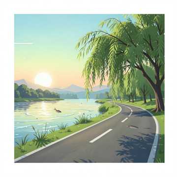 柳影风里