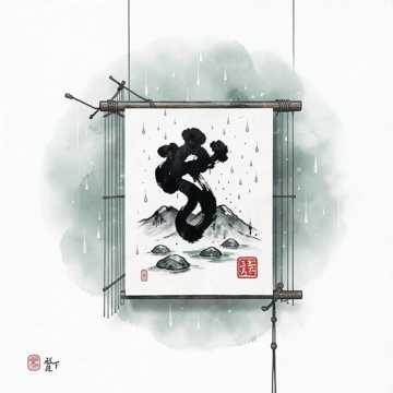 墨痕听雨