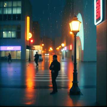 墨色雨帘