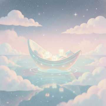 掌心月亮船