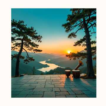 泰山顶上看日出