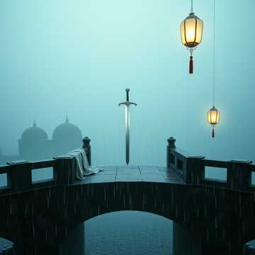 剑挑一帘雨