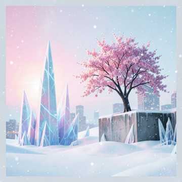 雪落傲枝头