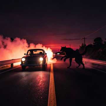 公路烧胎烟
