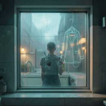 玻璃窗上的雾气