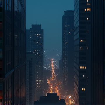 城市夜景拼图