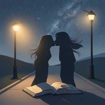 晚风藏吻于星