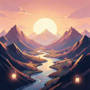 山河向我