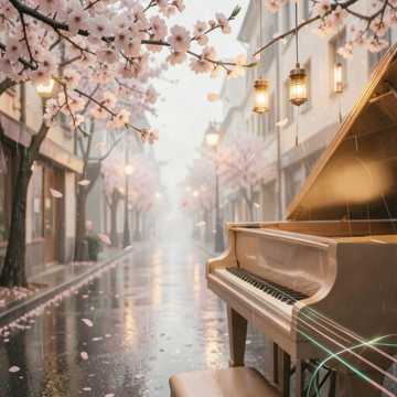 樱雨树下