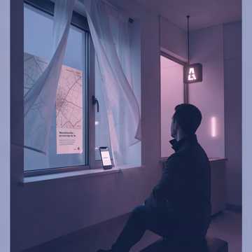 窗帘晃动时