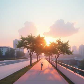晨光里的气泡