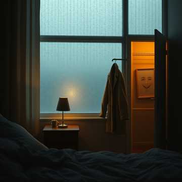雨浸的台灯