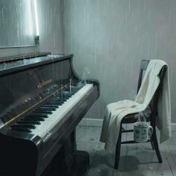 雨碎在旧钢琴