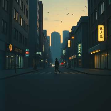 晚风漫空城