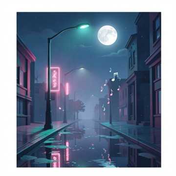 路灯伸懒腰