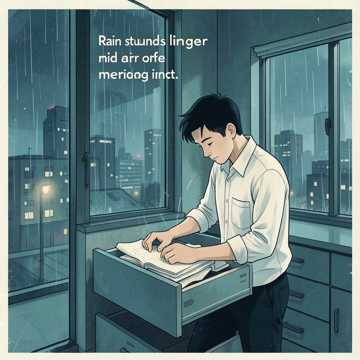 雨声悬在半空