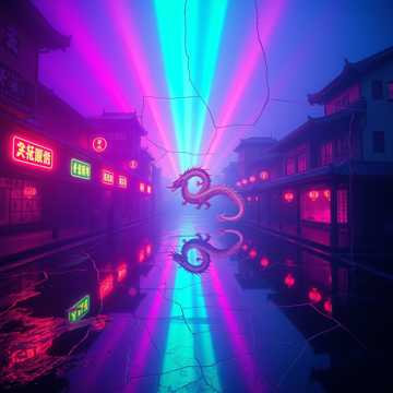 赛博墨客：霓虹下的长安