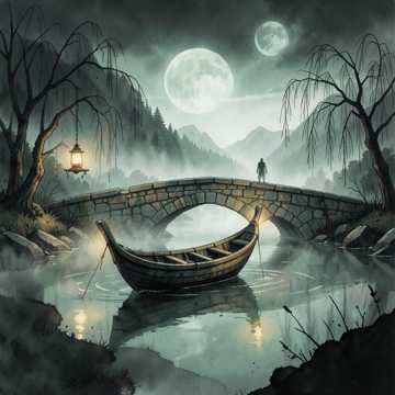 水墨离人