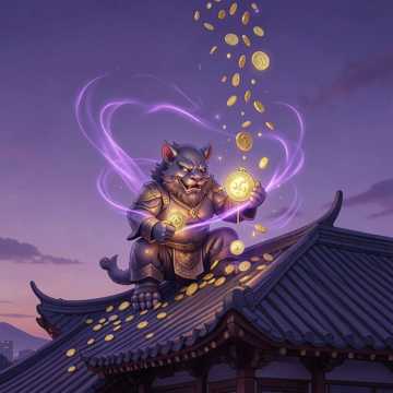 貔貅衔财图