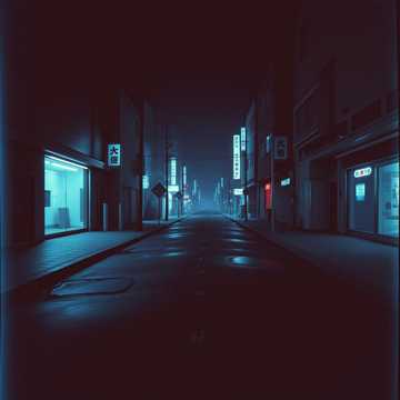 霓虹淹没脚印