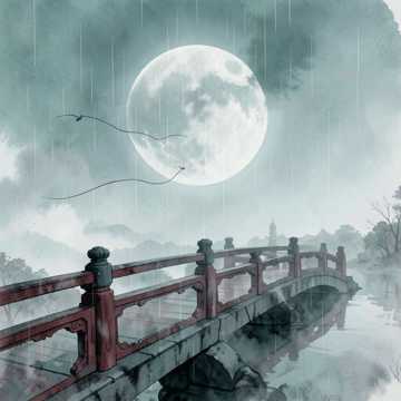 清辉望月桥