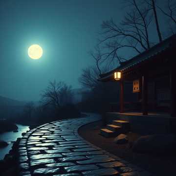 古道青石凉