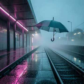 雨落站台