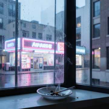 湿透的烟圈