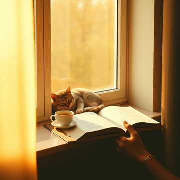 窗边小猫