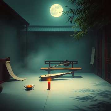 弦月照古埙